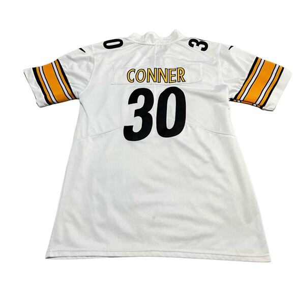 Pittsburgh Steelers James Conner 30 Football Jersey Mens Medium White STITCHED - Picture 2 of 8